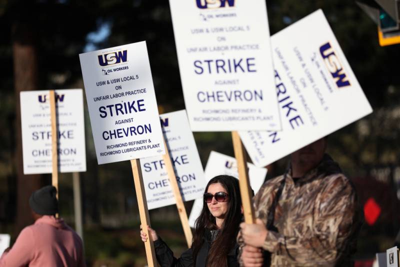 Chevron Refinery Strike in Richmond